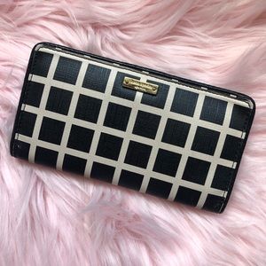 KATE SPADE Wallet Checker Zip Cute